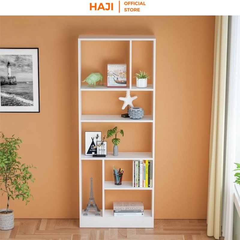 Kệ trang trí gỗ HAJI đa ngăn chắc chắn chống đổ A233