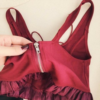 Áo croptop đan dây(kèm ảnh thật)CÓ SẴN