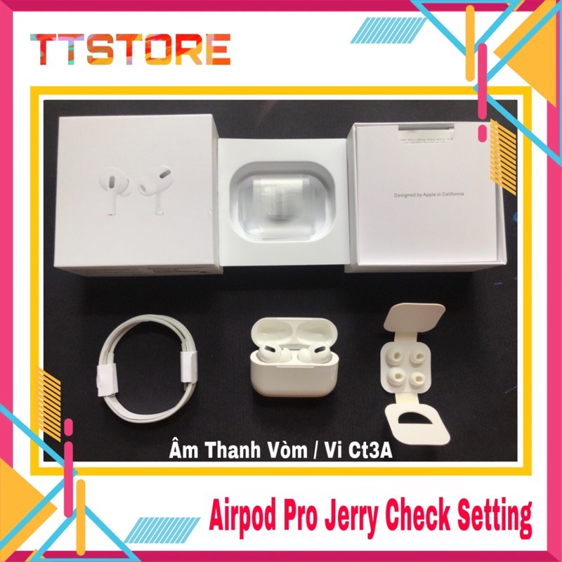 Tai Nghe Bluetooth Pro Jerry Check Setting / Âm Thanh Vòm / Định Vị / Đổi Tên Cao Cấp