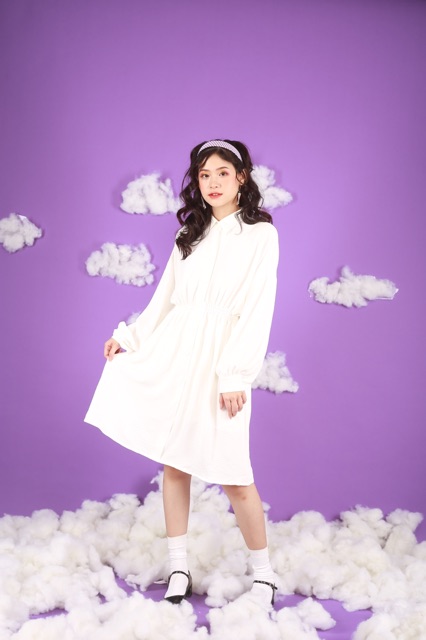 [Mã FATHANG5 giảm 10K đơn 50K] VÁY ĐI CHƠI/ĐI TIỆC/ĐI HỌC - WAITIGHT DRESS - VÁY CÓ CỔ CHUN EO | BigBuy360 - bigbuy360.vn