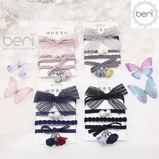 Combo 4 cột tóc Hàn Quốc BERI (đen) - CT030