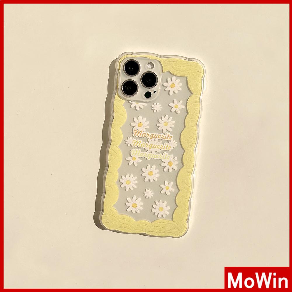Ốp điện thoại silicon trong suốt in hoa vàng gợn sóng thích hợp cho iPhone 11 iPhone 13 Pro Max 12 Pro Max 7 Plus xr