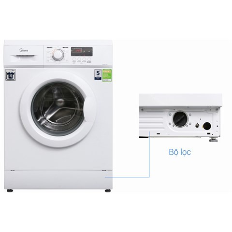 Máy giặt Midea 8 kg MFD80 - 1208