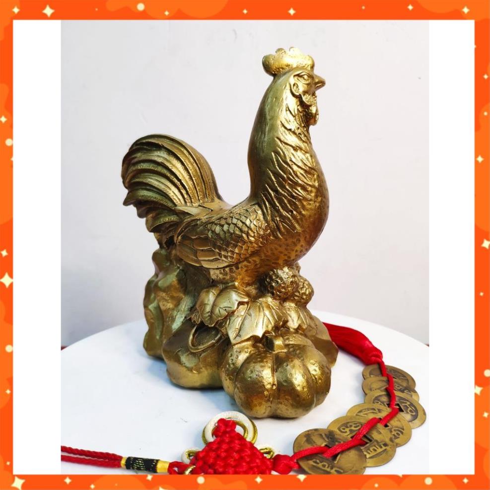 tượng Kê đồng vàng phong thủy, trang trí nhà cửa