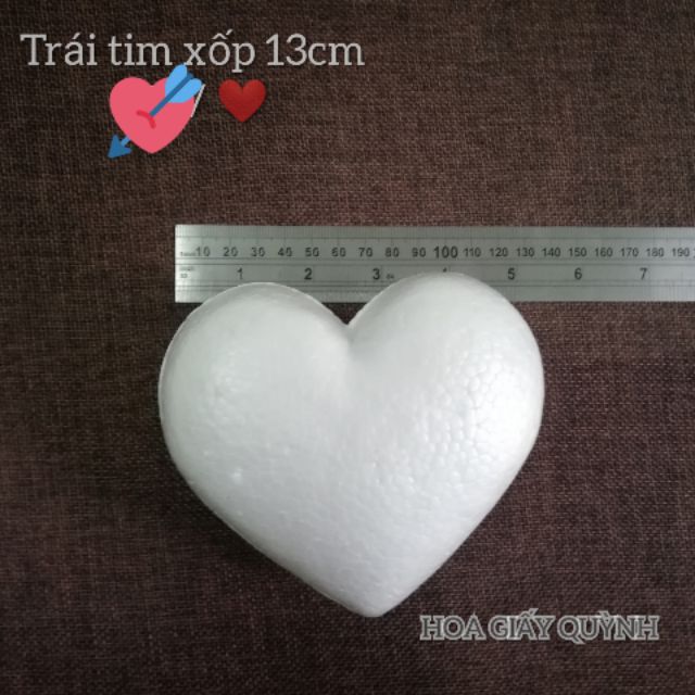 QUẢ TIM XỐP ( 13 và 15cm)