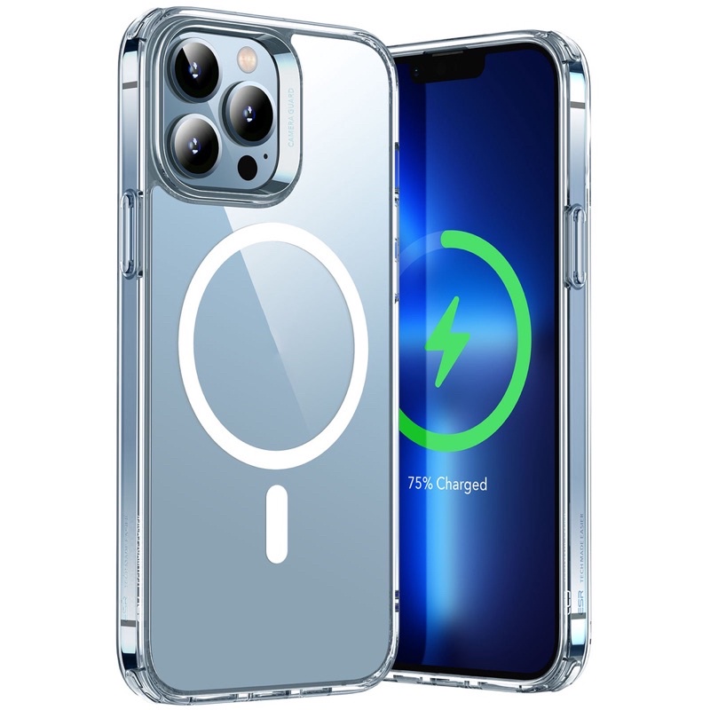 Ốp lưng Magsafe chống sốc Hỗ trợ sạc không dây for iPhone 14 13 12 11 Pro Max XR, Ốp IP từ tính trong suốt Magnetic Case