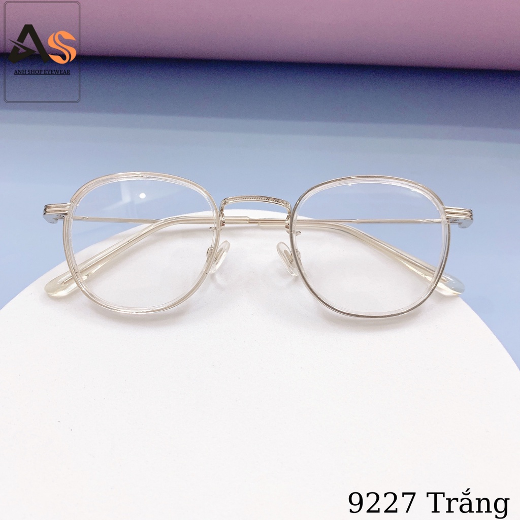 Gọng kính bầu kim loại thời trang nhỏ xinh chất liệu kim loại bền đẹp 9227