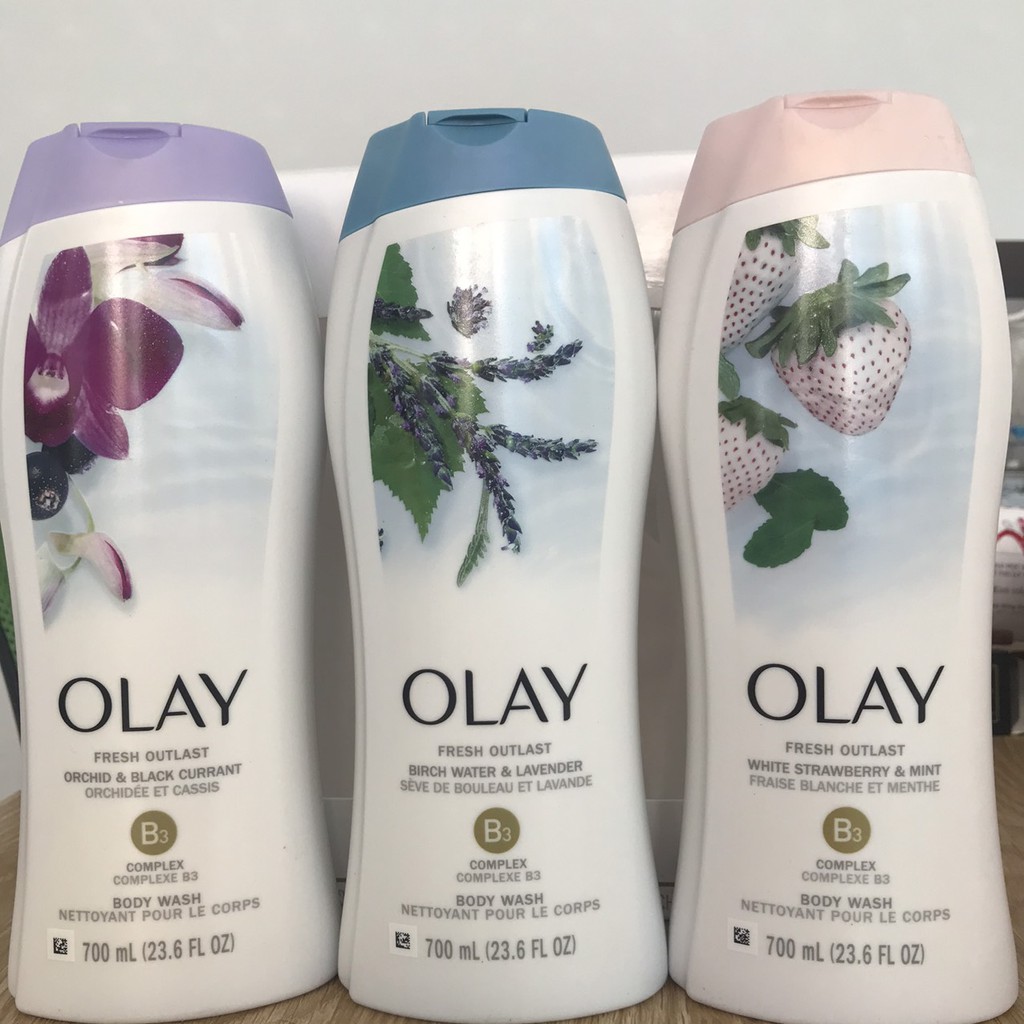 Sữa Tắm Olay Fresh Outlast Dâu Tây Dứa & Bạc Hà - 700ml (Hàng Nhập Mỹ)