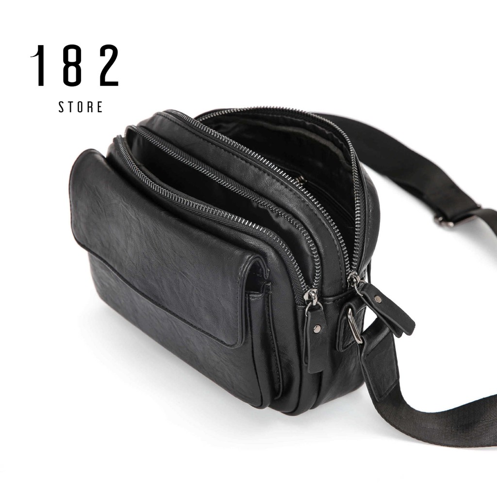 Túi Đeo Chéo Nam Bằng Da Mềm Dạng Hộp Nhiều Ngăn Cao Cấp, Đeo Vai Đi Chơi Dạo Phố Tiện Lợi  - The Black Box | BigBuy360 - bigbuy360.vn