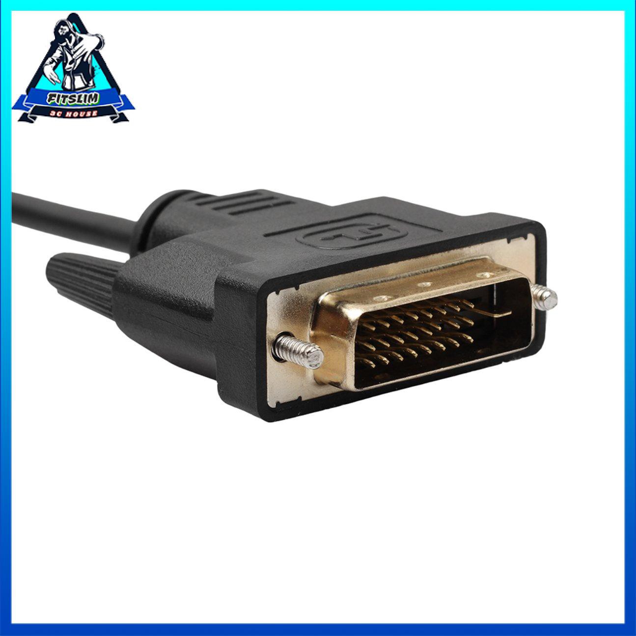 Phổ biến 1.8M / 3M / 5M DVI D tới DVI-D Vàng Nam 24 + 1 Pin Cáp truyền hình liên kết kép