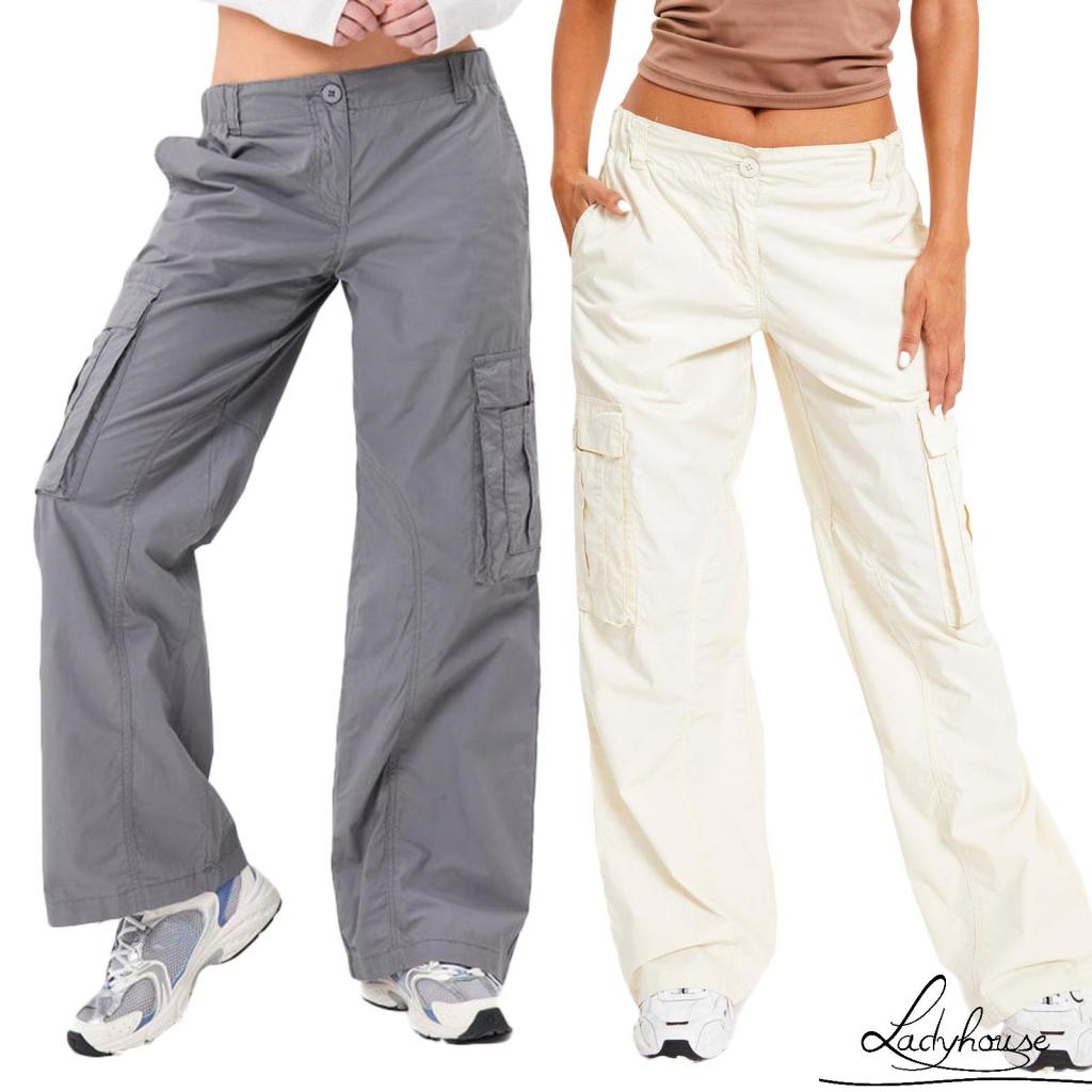 Ldd-quần Dài Thẳng Eo Thấp Màu Trơn Xuân Thu Size S / M / L