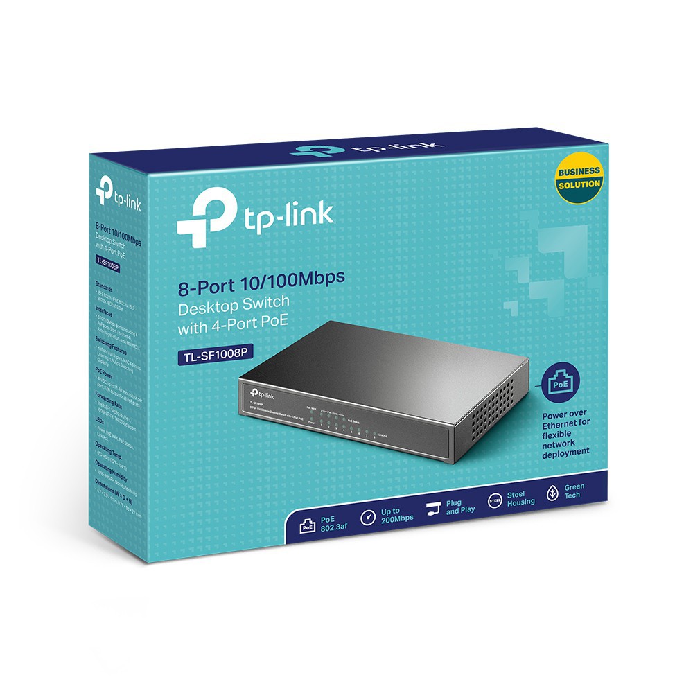 Thiết Bị Chia Mạng TPLink TL-SF1008P 8 Cổng Với 4 Cổng PoE