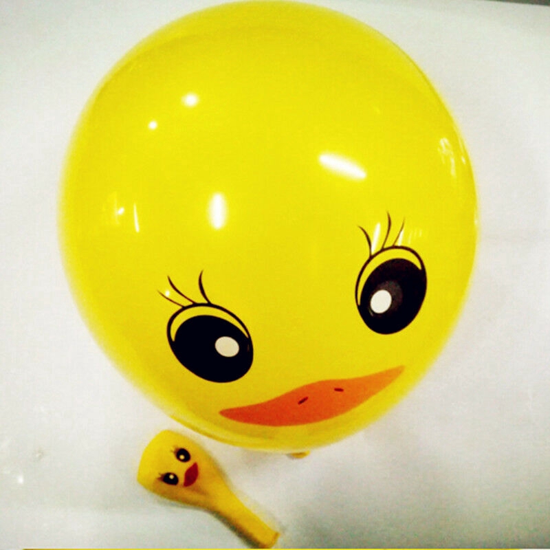 Cute 10pcs Yellow Duck Ballons Celebration Party Wedding Birthday Decor Ballons