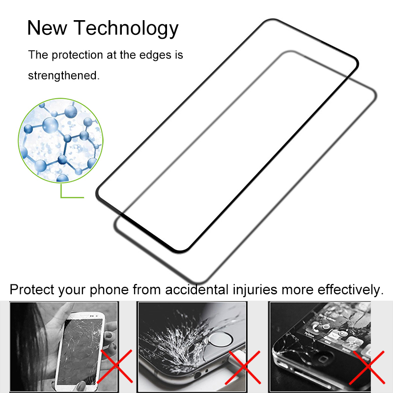 Xiaomi POCO X3 NFC Tempered Glass Screen Protector for Xiaomi Black Shark 2 3 POCO F2 Pro Pocophone F1 Redmi 9 9A 9C Note 8 9 Pro 9S Full Coverage Glass Film