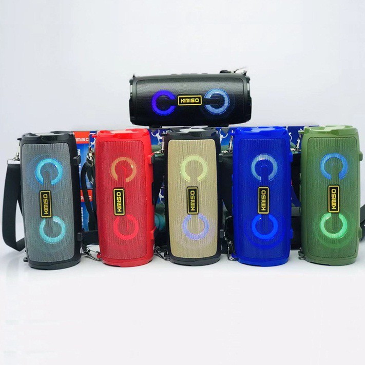Loa Bluetooth Kimiso 225  Kiểu Dáng Sang Trọng Âm Thanh Cực Hay – Loa Nghe Nhạc Bluetooth Mini Đèn Led Sống Động