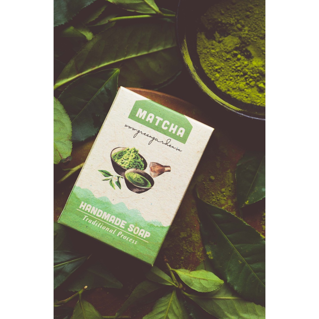 Xà phòng handmade Matcha từ Green Garden