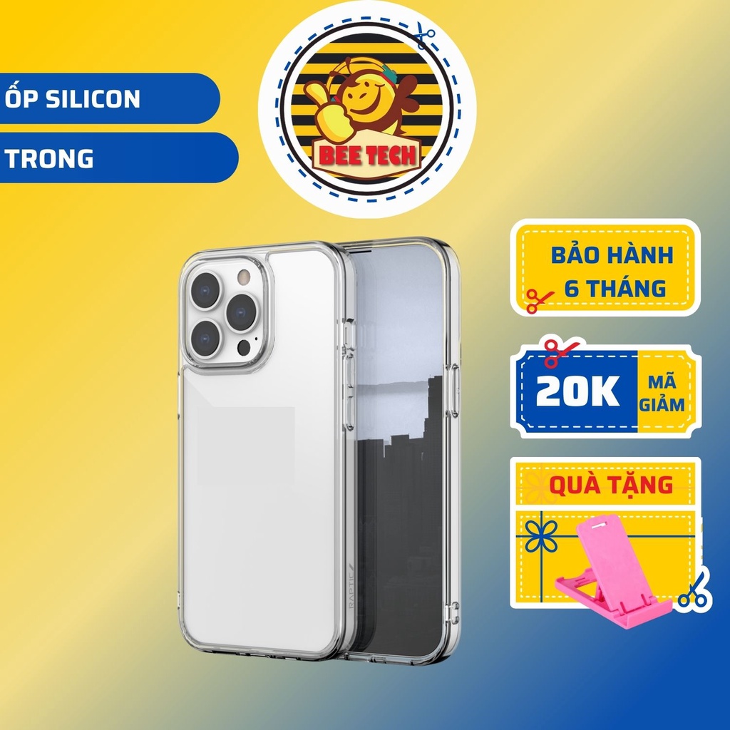 Ốp Silicon Chính Hãng BEETECH Trong Suôt, Cao Cấp, Mỏng Nhẹ, Chống Va Đập Cho iPh0ne