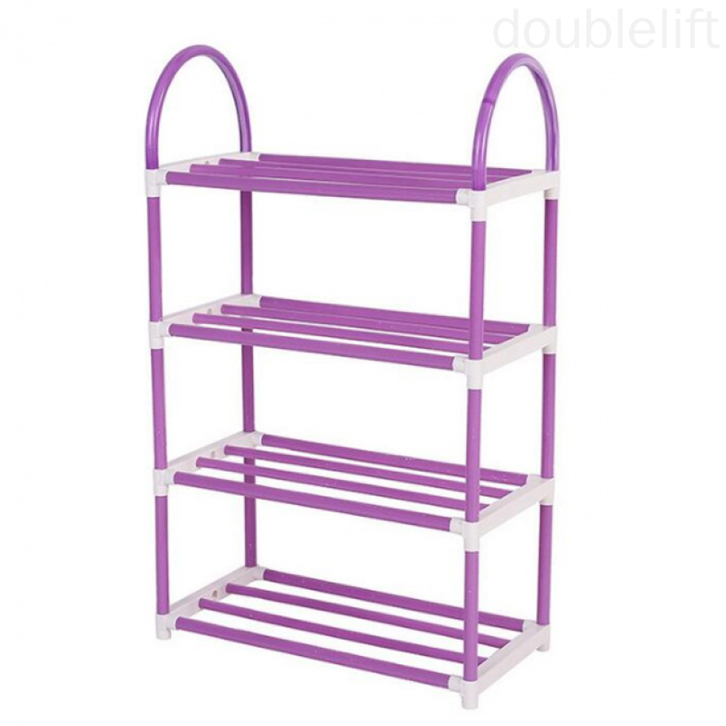 Shoes Rack Organizer Multi-layer Plastic Shoe Stand Doorway Dormitory Storage Shelf Random Color doublelift store