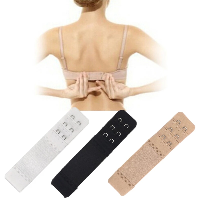 Kẹp Nối Dài Áo Ngực 3 Hàng 1 Khóa Chất Liệu Mềm Mại Thân Thiện Với Làn Da