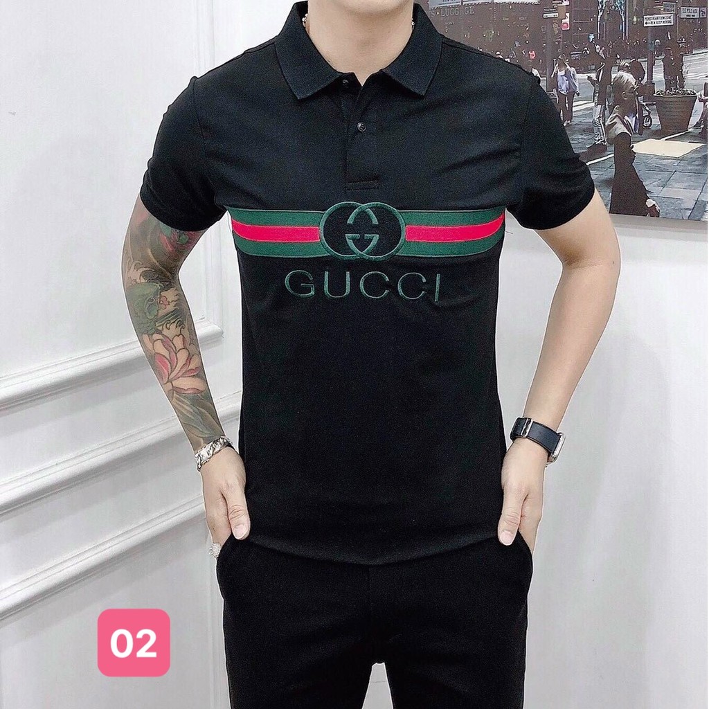 Áo thun nam polo cổ trụ màu trắng đen chất vải cotton dày dặn co giãn tay ngắn, phông nam đẹp Hado017 nhiều mẫu
