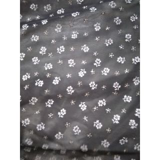 Vải voan đen chấm bi may váy, áo dài