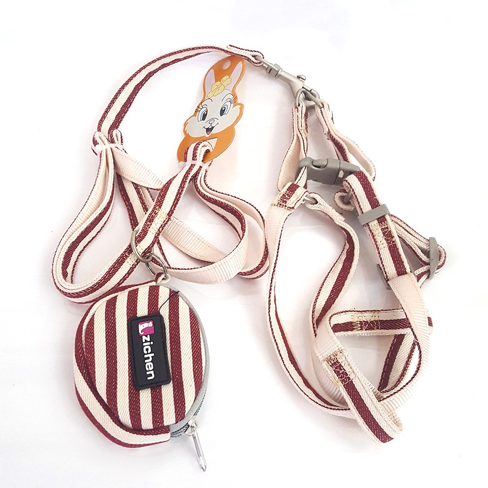 Dây Dắt Kèm Yếm Ngực Và Túi Cho Thú Cưng