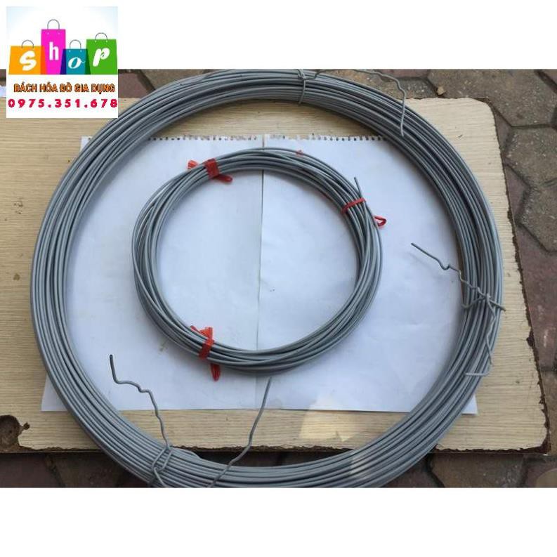 1kg dây kẽm bọc nhựa dùng uốn cây cảnh và làm dây phơi 2mm,4mm màu xanh màu màu trắng giao ngẫu nhiên-Giadung24h