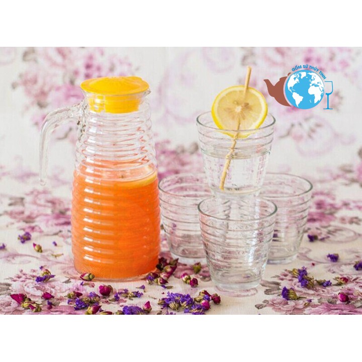 BỘ BÌNH LY THỦY TINH 5 MÓN