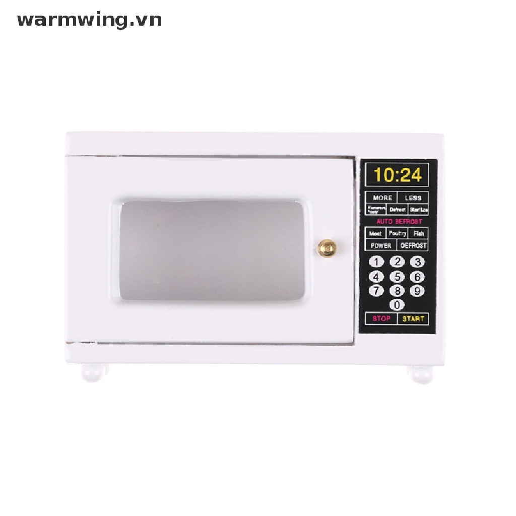 【warmwing】 Dollhouse Miniature Furniture Kitchen Accessory  Microwave Oven 1:12 .
