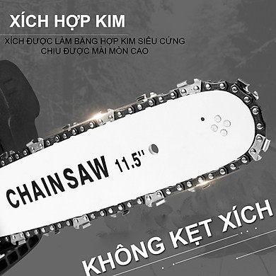 Lưỡi cưa xích gắn máy mài CHAIN SAW - luoi cua xich gan may mai - Có bình tra dầu tự động gắn liền