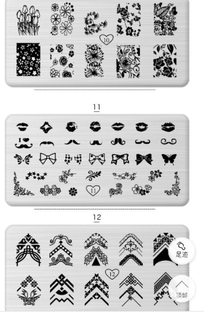 Khuôn in móng tay inox