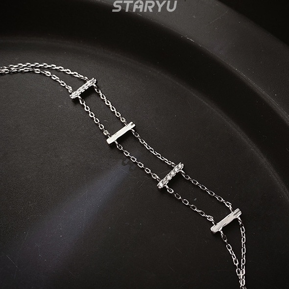 Vòng Tay Mạ Bạc 925 Thiết Kế Rỗng Cho Nữ