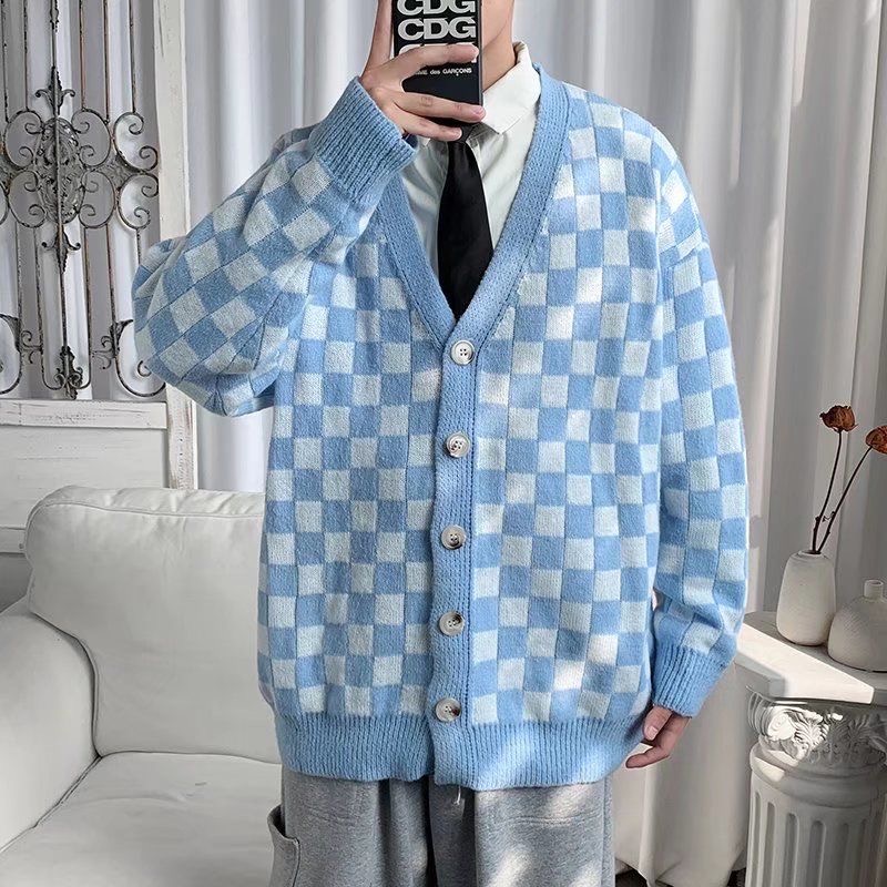 Áo Khoác Cardigan Nam CARO dáng rộng, chất len co dãn dày dặn, Áo Khoác Ngoài Form Rộng Có Bigsize