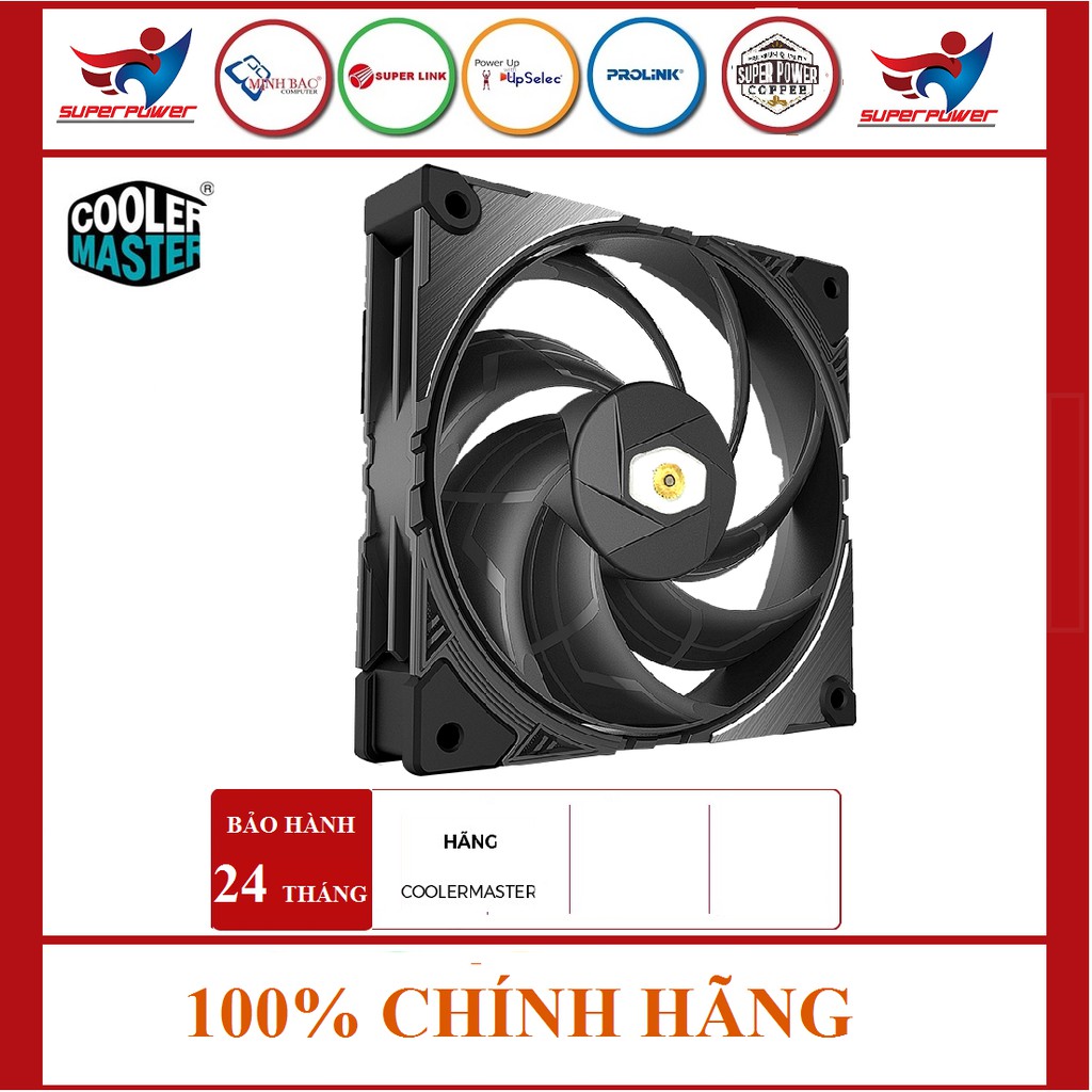 Quạt tản nhiệt Cooler Master MasterFan SF120M - Fan case 12cm 4 Pin PWM- Hàng chính hãng