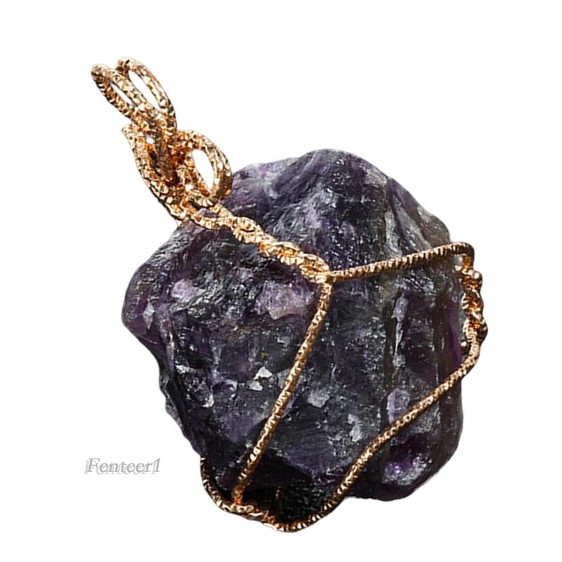 [Fenteer1] Mặt Dây Chuyền Đá Pha Lê Tự Nhiên Cho Nữ