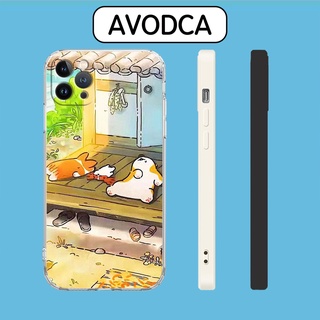 Ốp lưng chó corgi tắm nắng cho iphone 6 - iphone 13 art20220380