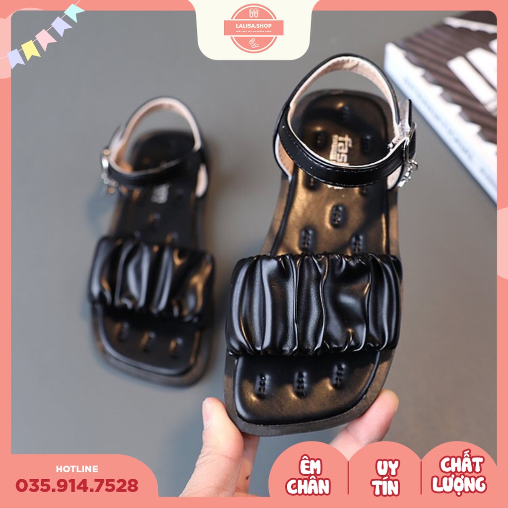 [Hàng chính hãng] Dép Quai Hậu Bé Gái Sandal, Dép Sandal Quai Ngang, Thời Trang Phong Cách LALISA, Size từ 26 - 36