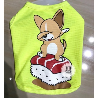 Áo Thun Ba Lỗ Cho Chó Mèo - Sushi