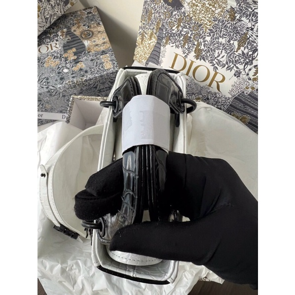 Túi xách Di o vân cá sấu bản pha màu