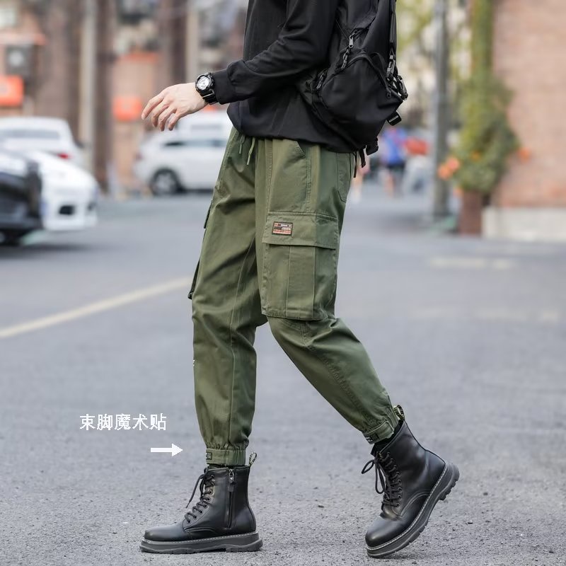 Quần Dài Leo Núi Dáng Rộng Có Túi Lớn Chống Mài Mòn Thời Trang Hàn Quốc Cho Nam