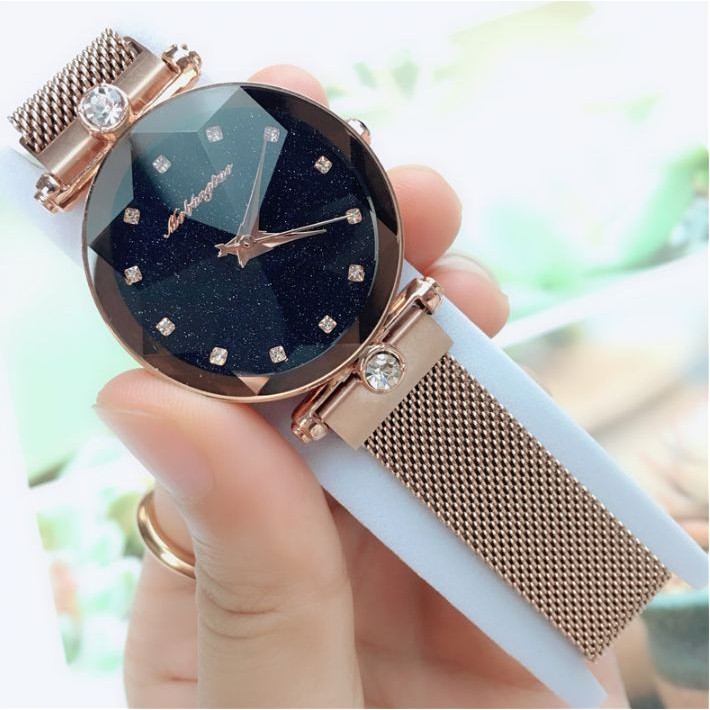 [ Big Sale Mua 1 Nhận 4] Đồng Hồ Nữ Khoá Nam Châm Cao Cấp Mobangtuo 2018 Chính Hãng Đính Đá Hai Bên Dây Sang Trảnh | BigBuy360 - bigbuy360.vn