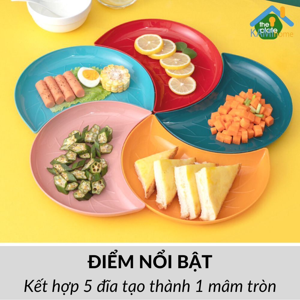 Đĩa nhựa Thái Lan nhiều mẫu (Chọn Bộ hoặc 1 Chiếc) đựng đồ ăn vặt trái cây gia vị mã 20090