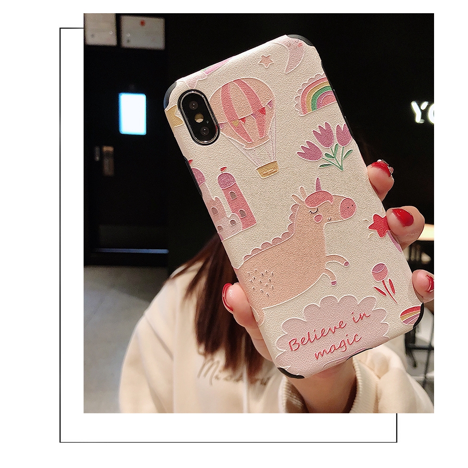 Ốp Điện Thoại Mềm Họa Tiết Hoạt Hình Kiểu Nhật Hàn Dành Cho Iphone 7plus Xr Max 8 | BigBuy360 - bigbuy360.vn