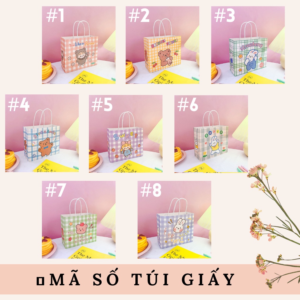 Túi giấy đựng quà tặng noel hoạt hình dễ thương TINA SHOP PK441