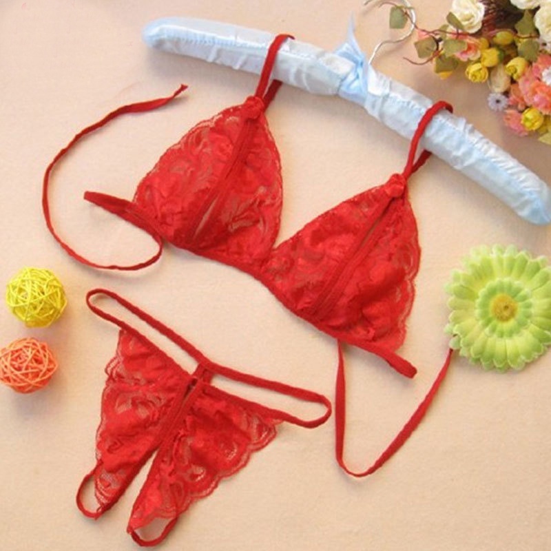 Bộ Đồ Lót Ren Trong Suốt Quyến Rũ Dành Cho Nữ