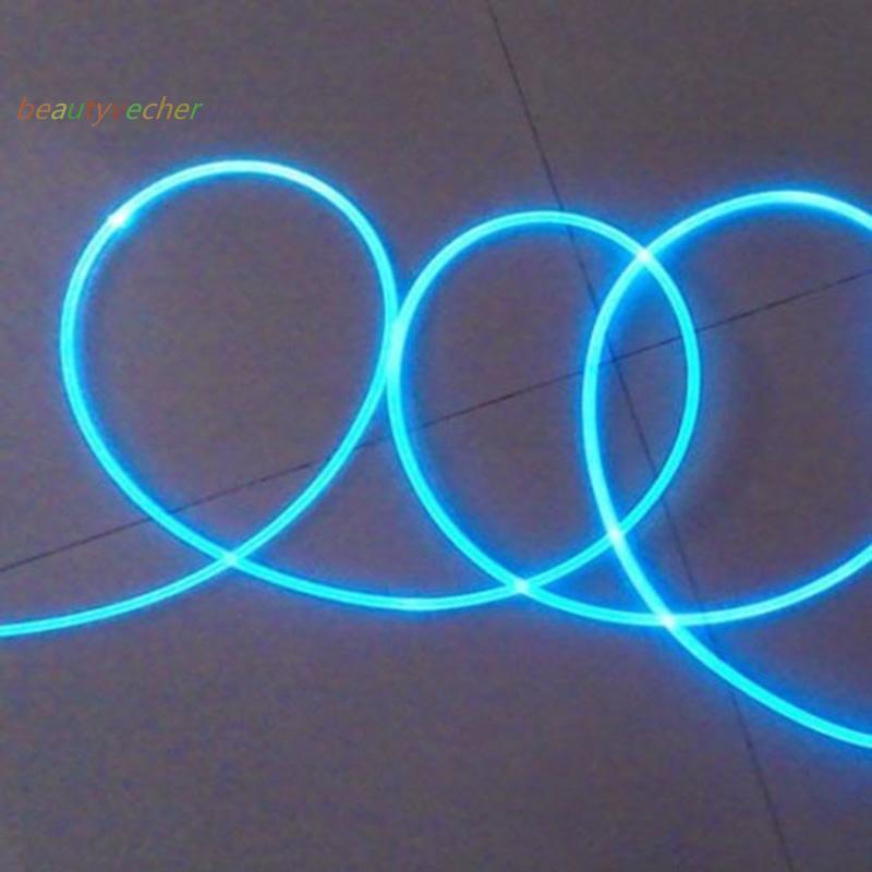 1M PMMA Side Transparent Glow Fiber Optic Cable Car Light 1.5mm/2mm/3mm/4mm New