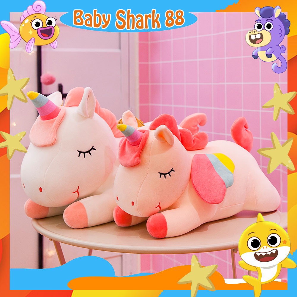 Gấu Bông Kì Lân Pony Một Sừng, Thú Nhồi Bông Đáng Yêu, Gối Ôm Cho Bé Ngựa Pony Dễ Thương