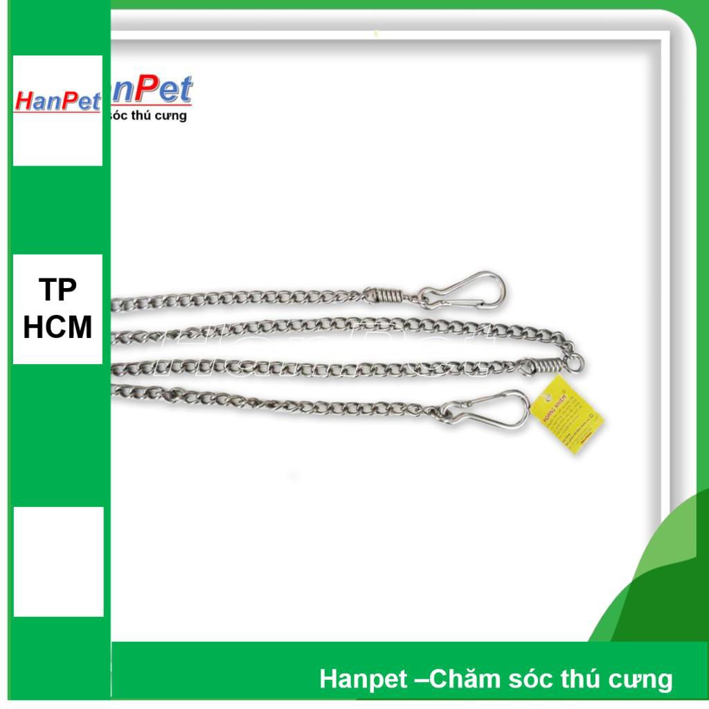 Hanpet.GV- size 1) Xích chó mèo inox xích mèo và chó nhỏ dưới 5kg dài 1,6m (- 325f)