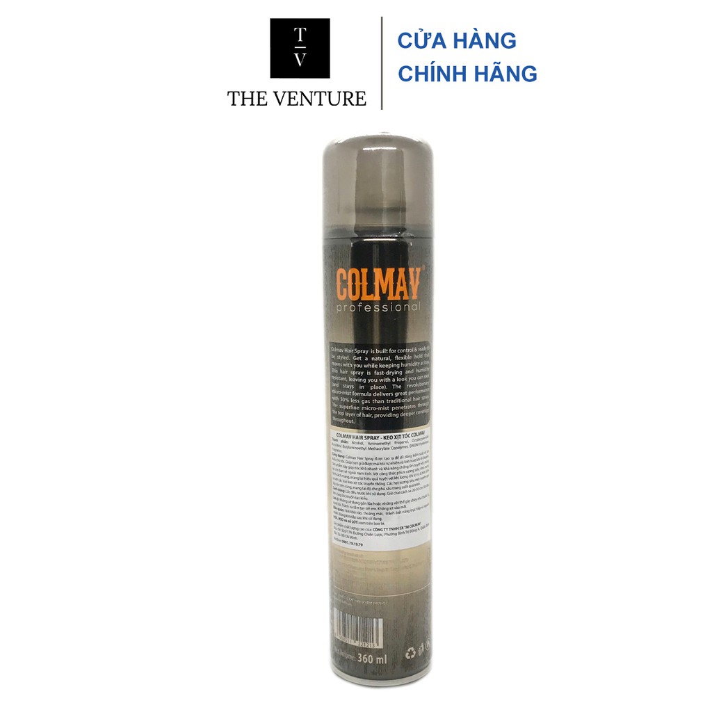 Gôm xịt tạo kiểu tóc Colmav Hair Spray Extra Strong Hold Chính Hãng - 360ml