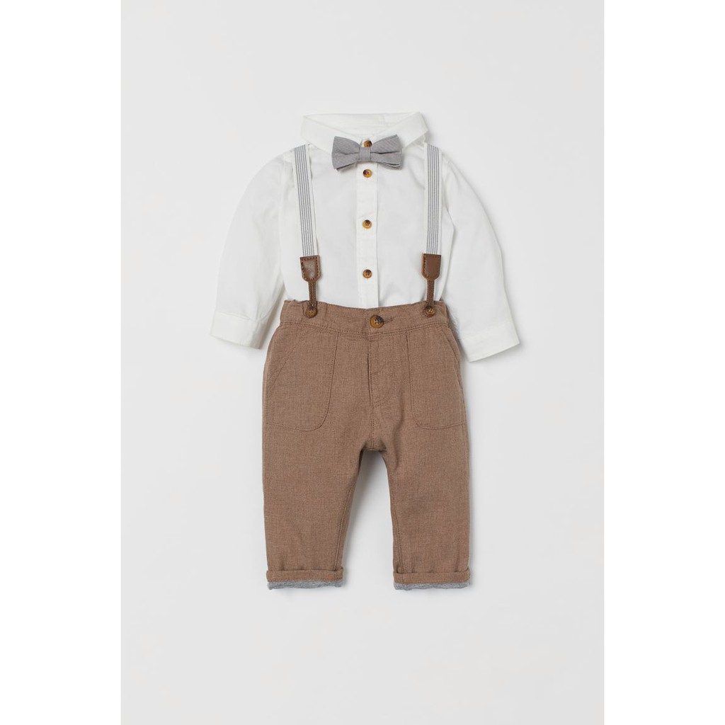 Set Công Tử Dài Tay Cho Bé HM Size 1.5-2 Tuổi